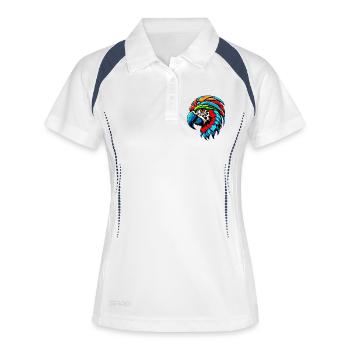 Harlequin Parrot - Women's Polo breathable - white/navy - Front