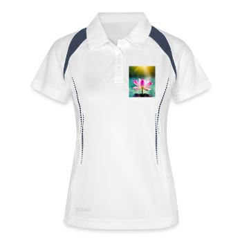 Lotus - Women's Polo breathable - white/navy - Front
