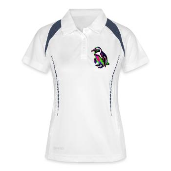 Pingouin - Polo respirant Femme - blanc/marine - Devant