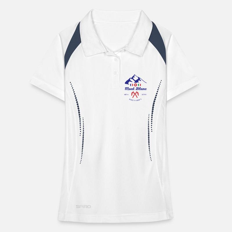 Mont Blanc Alps Highest Mountain Women's Polo breathable