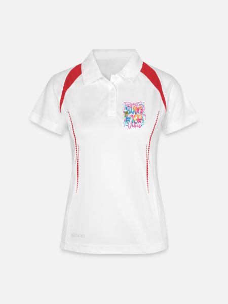 Tropical Breeze - Women's Polo breathable - white/navy
