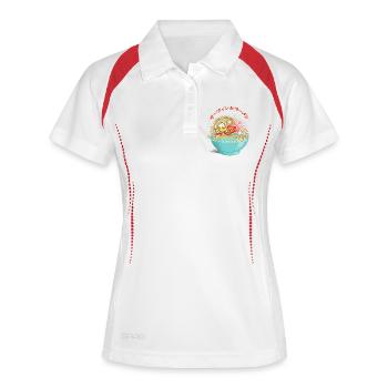 Surf and ramen - Women's Polo breathable - white/navy - Front