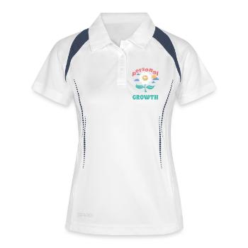 Personal Growth Daisy - Women's Polo breathable - white/navy - Front