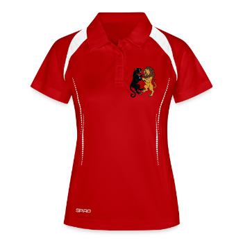 Rois en duel - Polo respirant Femme - blanc/marine - Devant