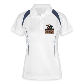 parkour - Women's Polo breathable - white/navy - Front