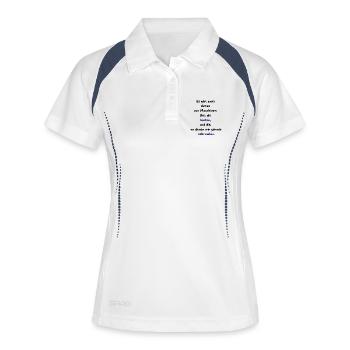 Instandhaltung T-Shirt Lustiges Geschenk Handwerk! - Frauen Polo atmungsaktiv - Weiß/Navy - Vorne