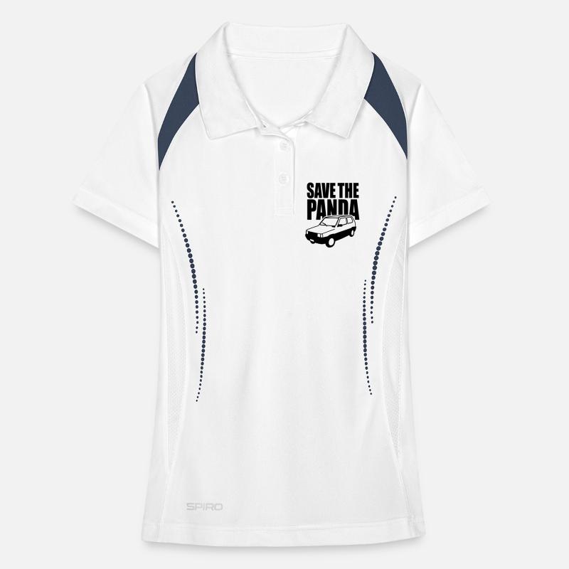 Save the panda Frauen Polo atmungsaktiv