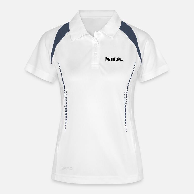 Nice Nice Mega Nice - Women's Polo breathable - white/navy