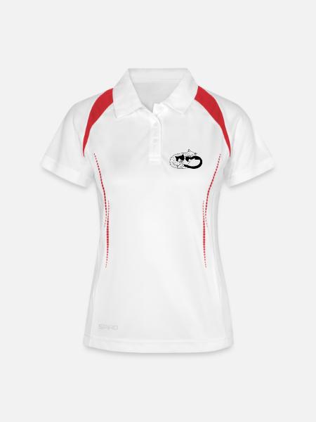 Feline - Women's Polo breathable - white/navy