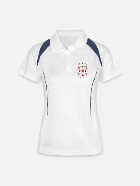 Mexican Sacred Hearts # 1 - Women's Polo breathable - white/navy
