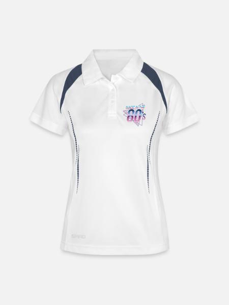Birthday 80s Born in the 80s 80's - Women's Polo breathable - white/navy