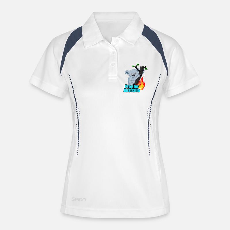 australia - pray for australia - Women's Polo breathable - white/navy