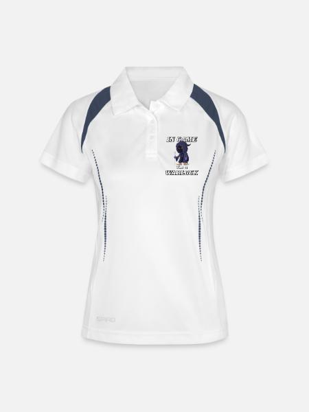 In Game I'm a Warlock Gaming Hexenmeister Design - Women's Polo breathable - white/navy