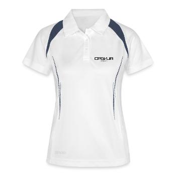 Serbie Србија (Srbija) - Polo respirant Femme - blanc/marine - Devant