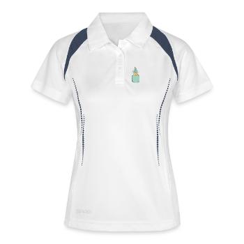pocket pineapple - Women's Polo breathable - white/navy - Front
