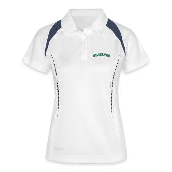 Bulgarie България - Polo respirant Femme - blanc/marine - Devant