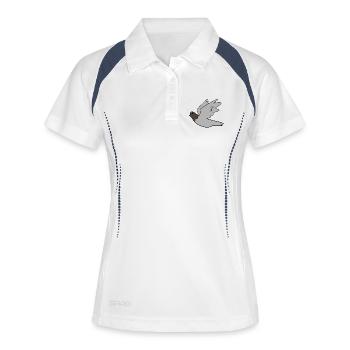 Colombe - Polo respirant Femme - blanc/marine - Devant
