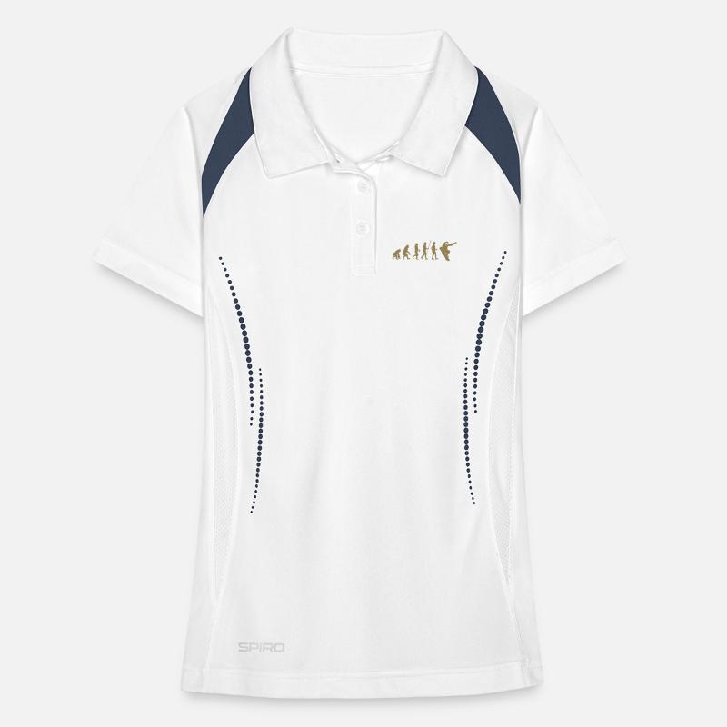 Snowboarder Evolution Idée cadeau Polo respirant Femme