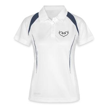 Heart Angel Guardian Angel - Women's Polo breathable - white/navy - Front