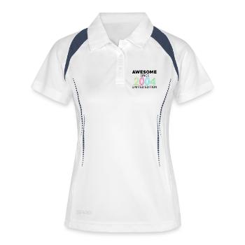 Fantastique depuis 2004 - né en 2004 - Polo respirant Femme - blanc/marine - Devant