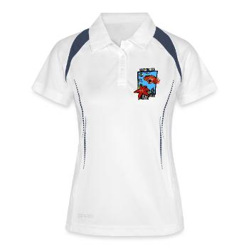 Keep the sea plastic-free - Women's Polo breathable - white/navy - Front