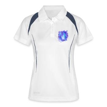 Azure Energy Sphere - Polo respirant Femme - blanc/marine - Devant