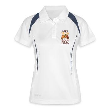 Taco Bout Pizza Taco-Tuesday Pizza - Women's Polo breathable - white/navy - Front