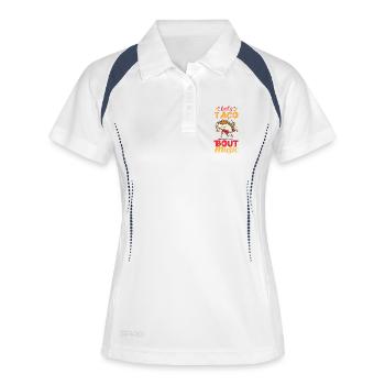 Let's Taco Bout Music Musiklehrer - Frauen Polo atmungsaktiv - Weiß/Navy - Vorne