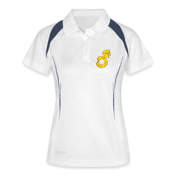 Transgenre - Polo respirant Femme - blanc/marine - Devant