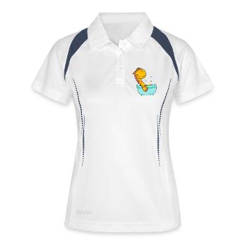 Girafe - Polo respirant Femme - blanc/marine - Devant