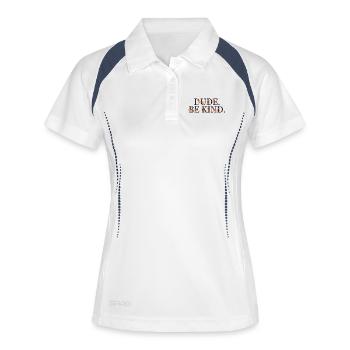 Dude Be Kind No Bullying - Women's Polo breathable - white/navy - Front
