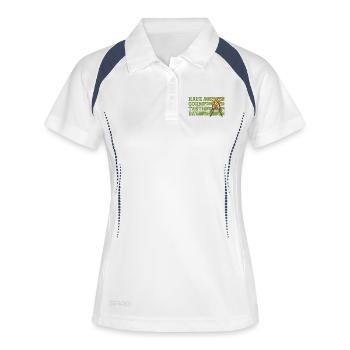 Passez une journée de corntastic - Polo respirant Femme - blanc/marine - Devant