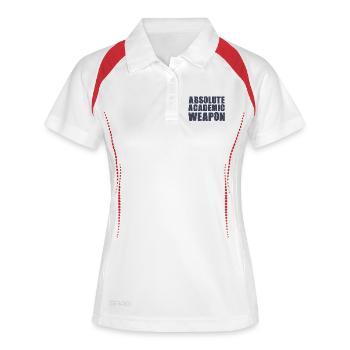 Arme académique absolue des étudiants - Polo respirant Femme - blanc/marine - Devant