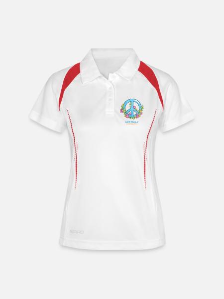 Live Fully Love Deeply - Women's Polo breathable - white/navy