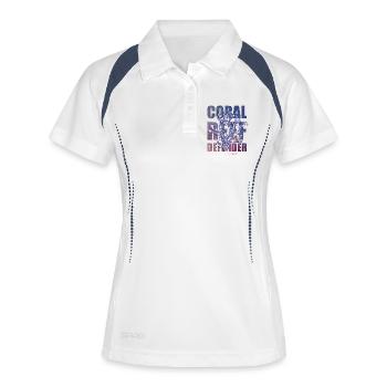 Coral Defender Crew by .NEMO - Polo respirant Femme - blanc/marine - Devant