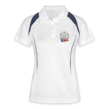 4 juillet - Jour de l’indépendance. Aimez-vous la liberté? - Polo respirant Femme - blanc/marine - Devant