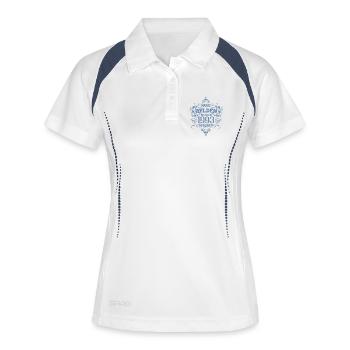 Wahre Helden wurden 1993 geboren Geburtstag - Frauen Polo atmungsaktiv - Weiß/Navy - Vorne