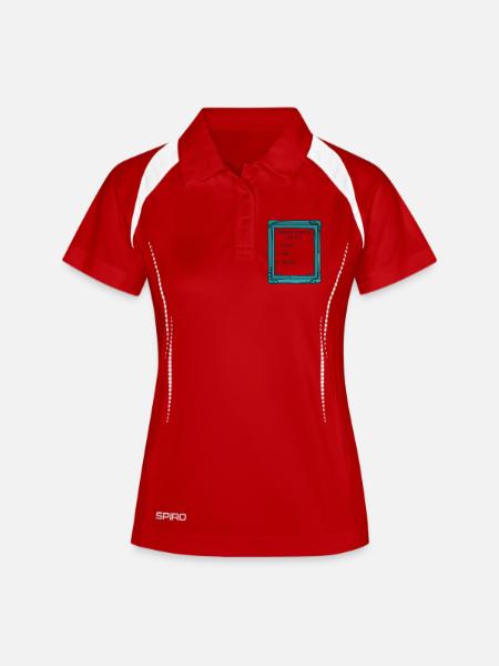 Three simple rules - Women's Polo breathable - white/navy