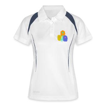 Summer, Garden, Flowers, Blossoms, Gardening, Hobby Gardeners - Women's Polo breathable - white/navy - Front
