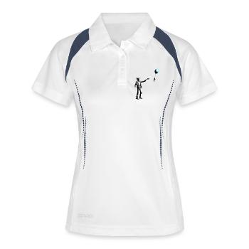 Zombie Balloon in Street Art Style - Women's Polo breathable - white/navy - Front