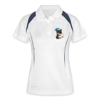 Sleeping Fatigue Dog Pillow Sleepyhead - Women's Polo breathable - white/navy - Front