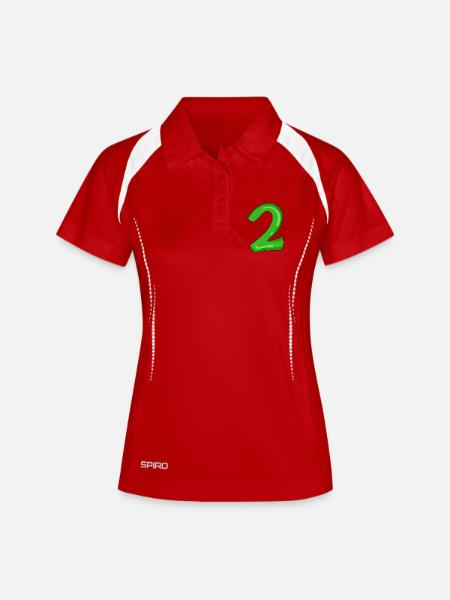 Deux - 2 - Numéro Numéro - Polo respirant Femme - blanc/marine