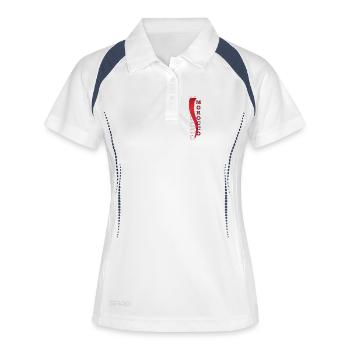 Flag of Morocco that inspires respect and admiration - Women's Polo breathable - white/navy - Front
