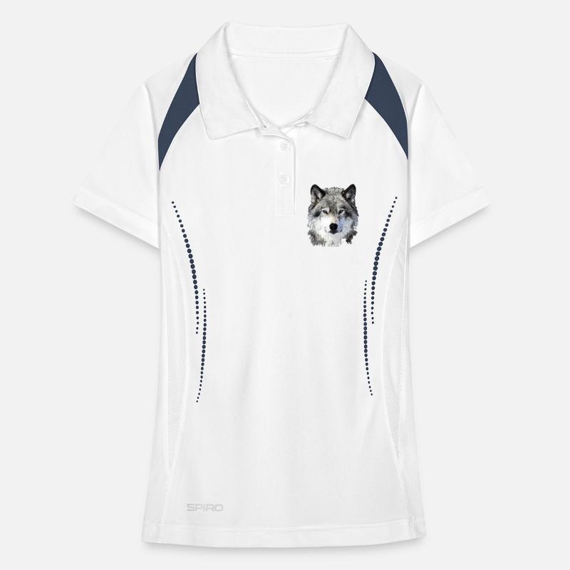 Der Wolf Frauen Polo atmungsaktiv