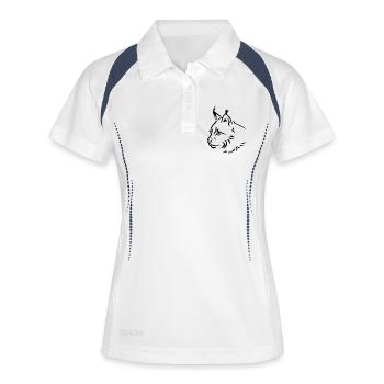 Lynx - Polo respirant Femme - blanc/marine - Devant