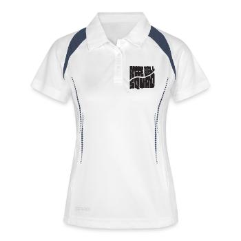 Tenue d’équipe de boules de pétanque avec Jack Bocci jeu de pétanque - Polo respirant Femme - blanc/marine - Devant