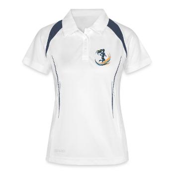 Graphic Runner - Women's Polo breathable - white/navy - Front