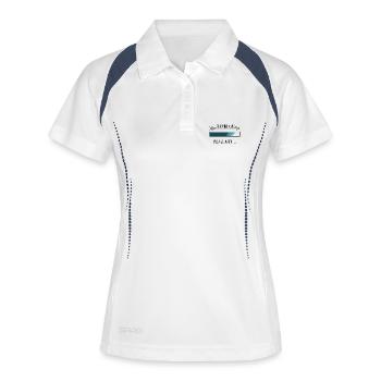 Ausbildung Personalisierter Beruf Jungs - Frauen Polo atmungsaktiv - Weiß/Navy - Vorne