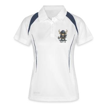 Party Ox – Knight Ox Hero Group - Women's Polo breathable - white/navy - Front
