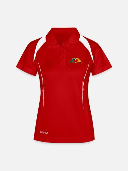 African Heart Black History Month African American - Women's Polo breathable - white/navy